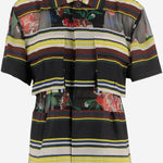 CAMICIA IN NYLON A RIGHE CON DETTAGLI TRASPARENTI 2608526 020 SACAI 