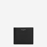 PORTAFOGLIO IN PELLE CON LOGO 396307 0U90N1000 SAINT LAURENT 