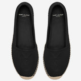 ESPADRILLAS IN PELLE CON LOGO 458573 AAALP1000 SAINT LAURENT 
