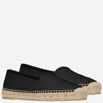 ESPADRILLAS IN PELLE CON LOGO 458573 AAALP1000 SAINT LAURENT 