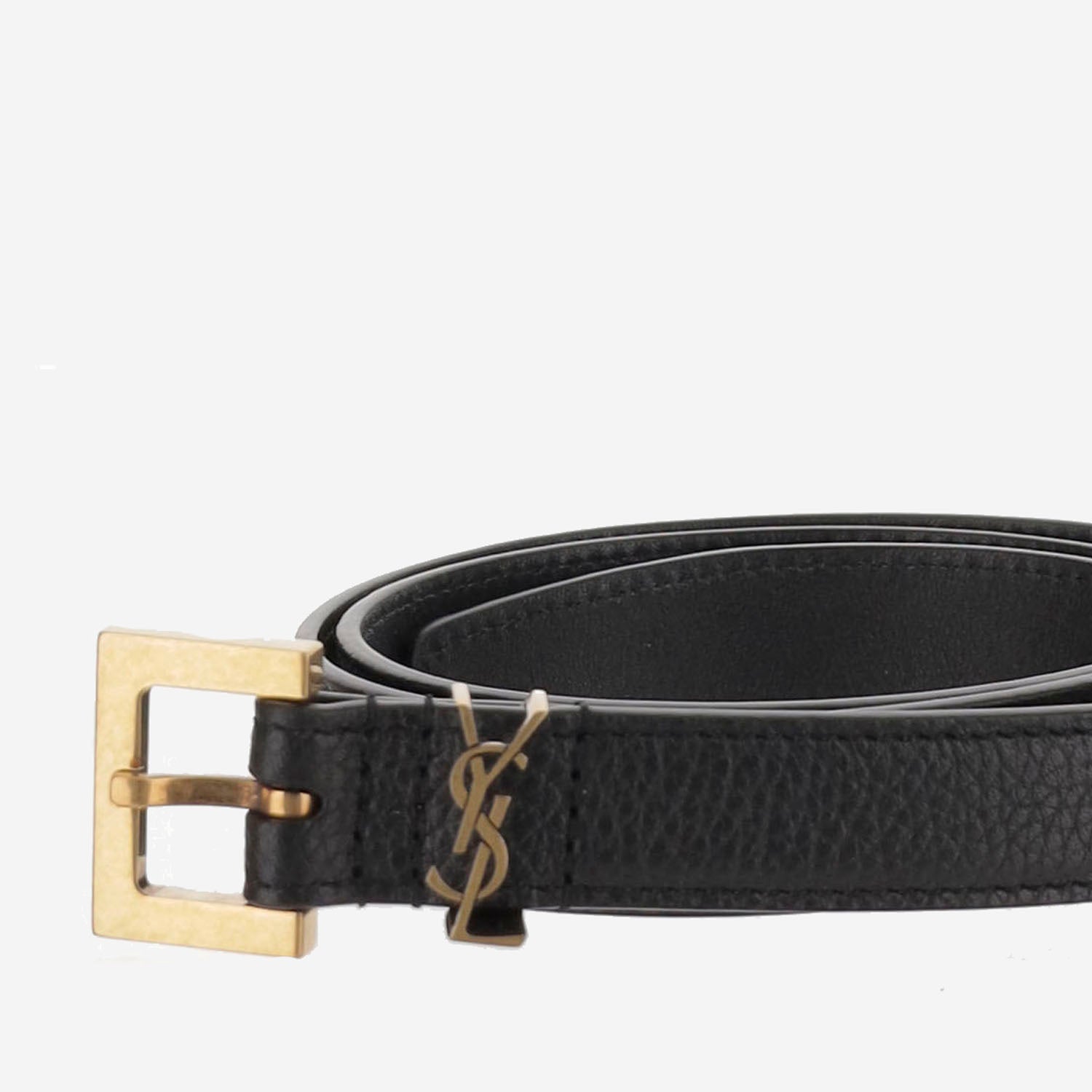 CINTURA CON PLACCA CASSANDRE 612616 DTI0W1000 SAINT LAURENT 
