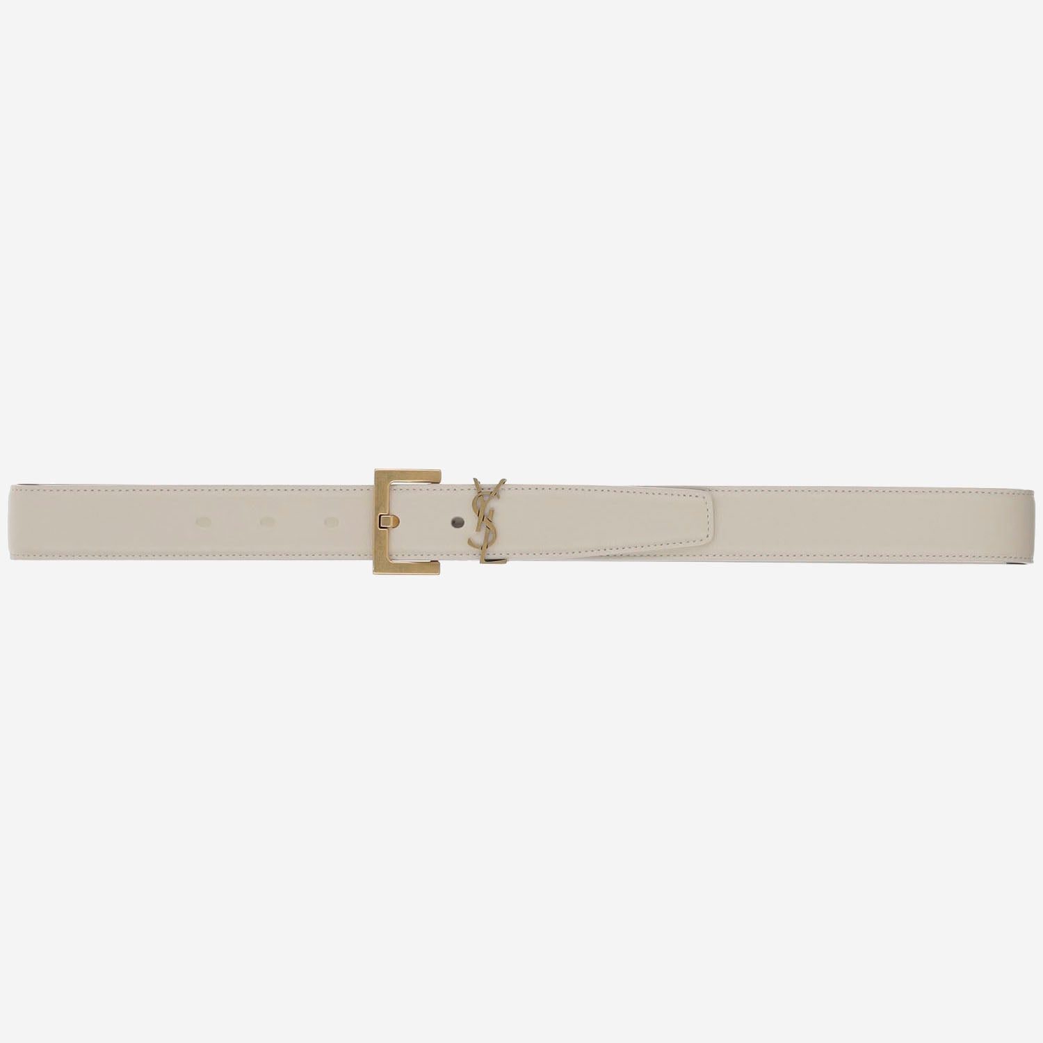 CINTURA IN PELLE LUCIDA 634437 BOO0W9207 SAINT LAURENT 