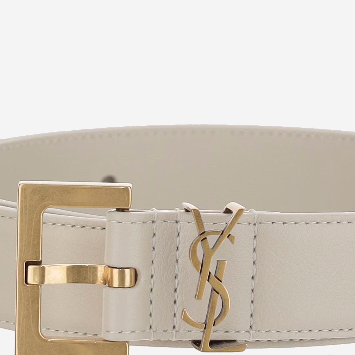 CINTURA IN PELLE LUCIDA 634437 BOO0W9207 SAINT LAURENT 