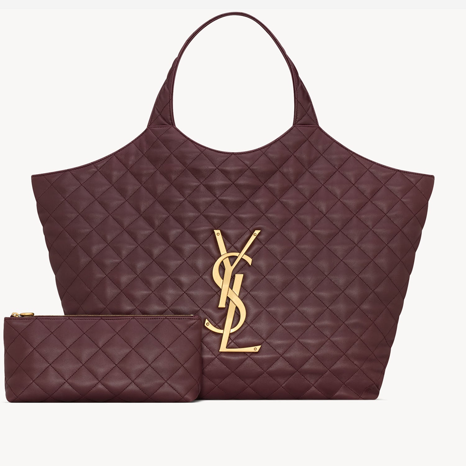 BORSA ICARE IN NAPPA TRAPUNTATA 698651 AAANG6195 SAINT LAURENT 