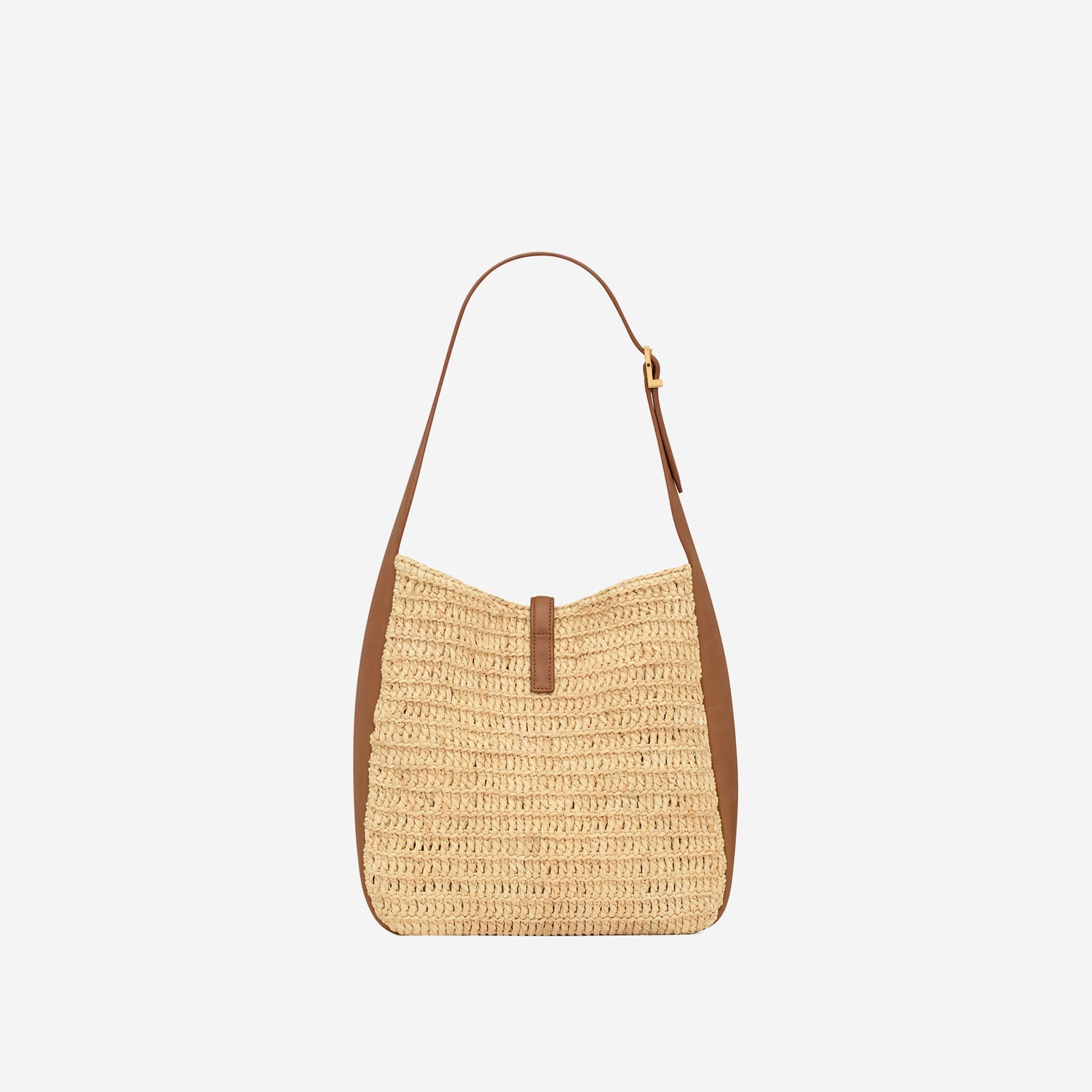 BORSA LE 5 À 7 IN RAFIA E PELLE 823812 GAAEZ2791 SAINT LAURENT 