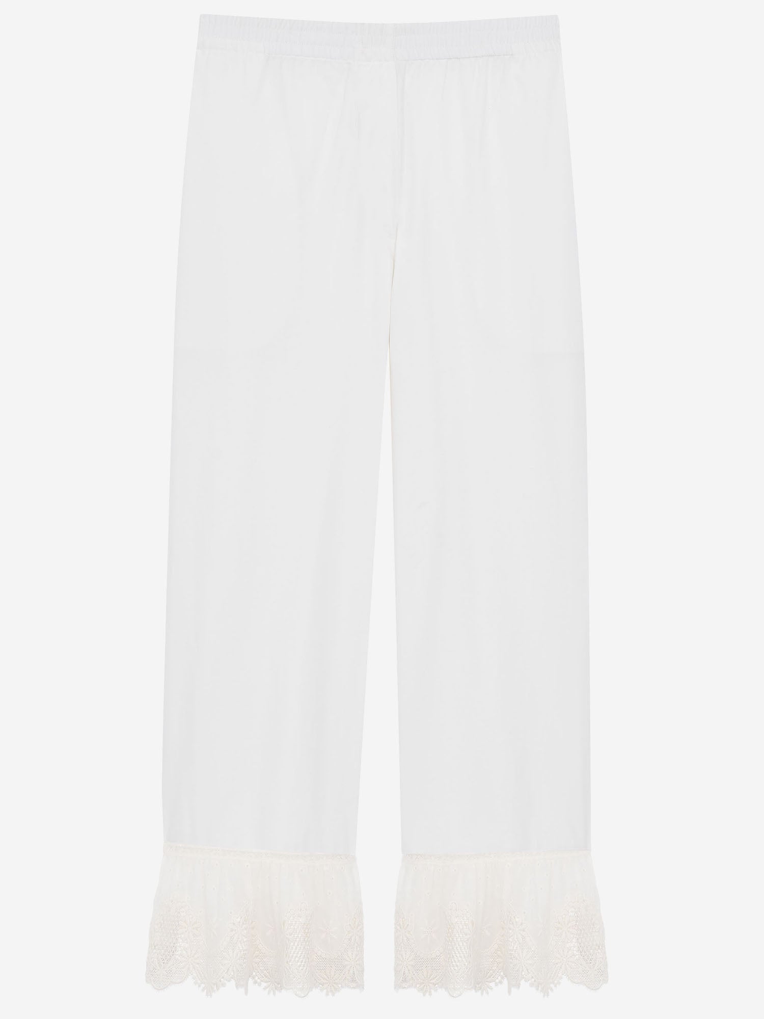 Pantaloni in popeline di cotone 831230 Y227W9601 SAINT LAURENT 
