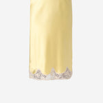 GONNA IN RASO DI SETA CON INSERTI IN PIZZO 851414 Y7G277262 SAINT LAURENT 