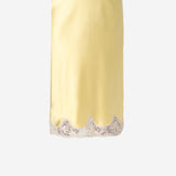 GONNA IN RASO DI SETA CON INSERTI IN PIZZO 851414 Y7G277262 SAINT LAURENT 