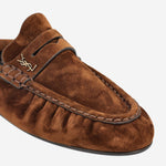 MULES LE LOAFER IN SUEDE 852392 27DTT2319 SAINT LAURENT 