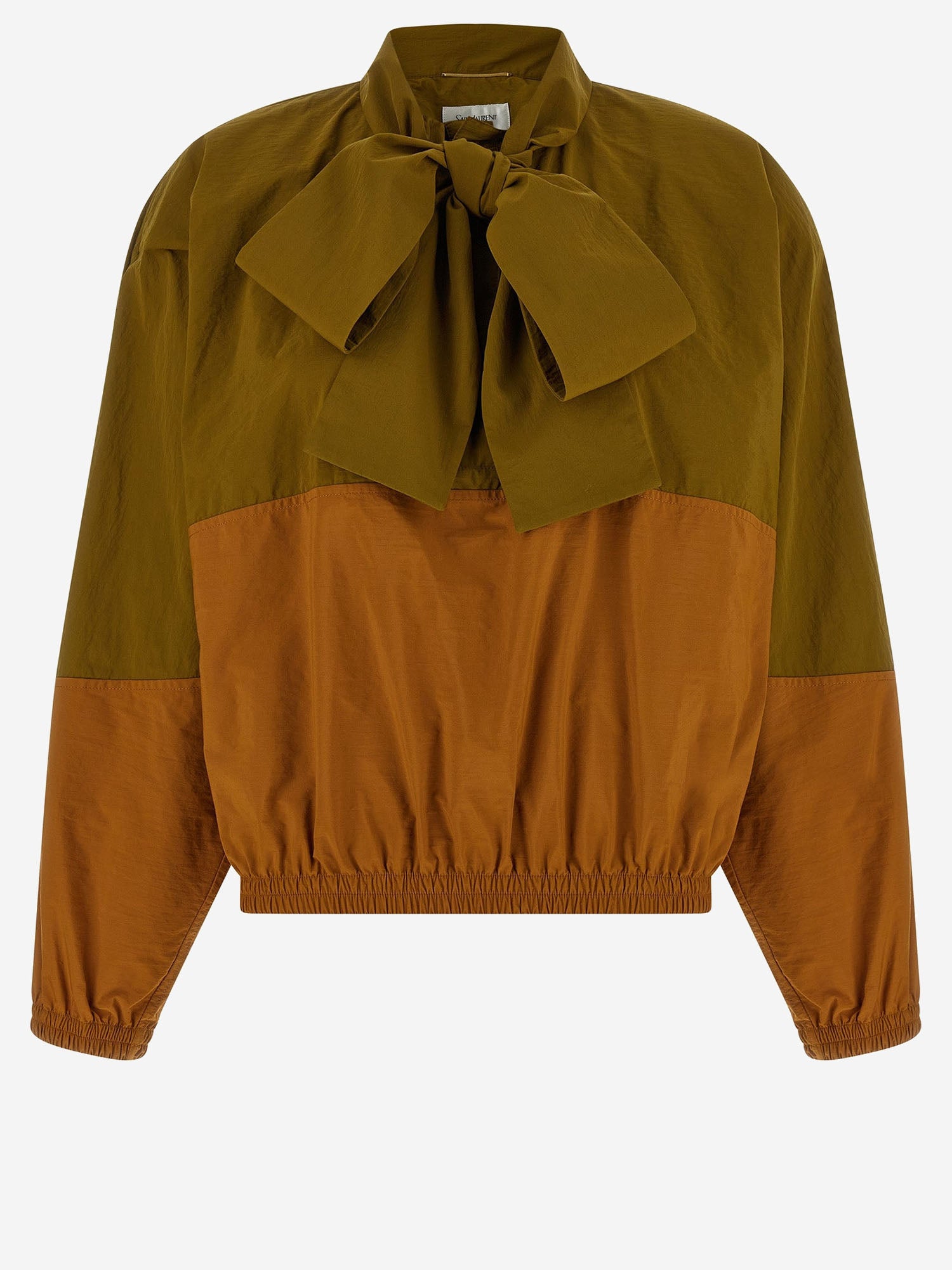 Giacca a vento in faille di nylon 856268 Y6J183518 SAINT LAURENT 