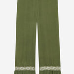 Pantaloni in raso di seta 858258 Y7G273981 SAINT LAURENT 