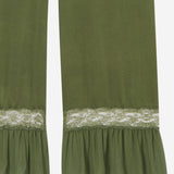 Pantaloni in raso di seta 858258 Y7G273981 SAINT LAURENT 