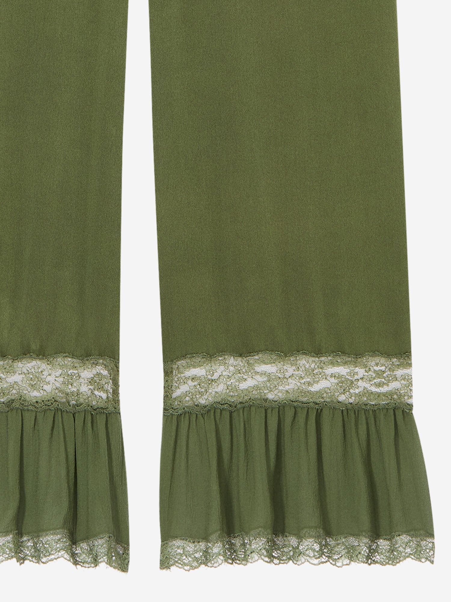 Pantaloni in raso di seta 858258 Y7G273981 SAINT LAURENT 