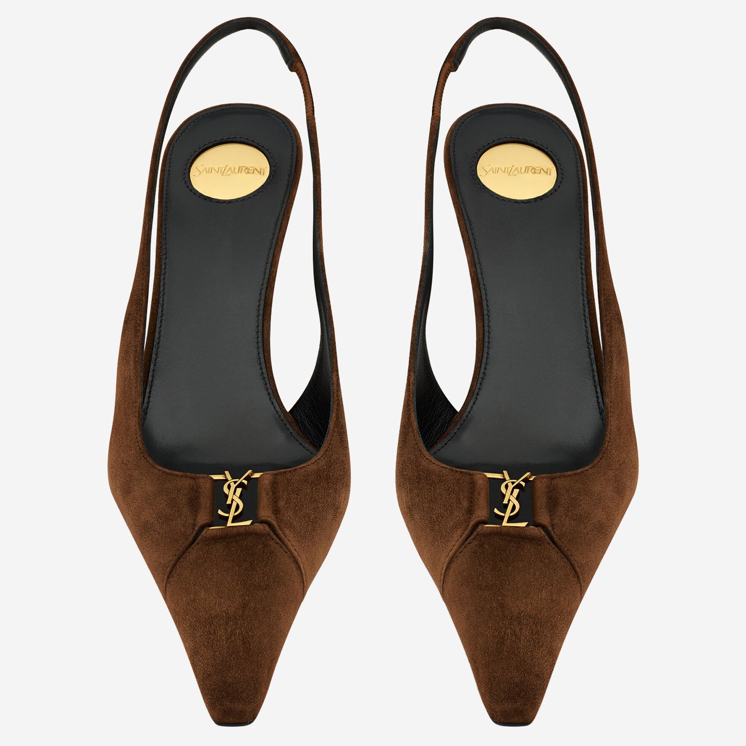 DÉCOLLETÉ APERTE SUL RETRO BABYLONE BRETEUIL IN SUEDE 858966 AAG022319 SAINT LAURENT 