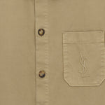 CAMICIA OVER IN COTONE CON RICAMO LOGO 861004 Y04VD8441 SAINT LAURENT 