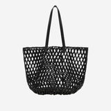 BORSA SHOPPING CON PERLINE IN LEGNO 862074 KAAAY1000 SAINT LAURENT 