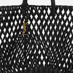 BORSA SHOPPING CON PERLINE IN LEGNO 862074 KAAAY1000 SAINT LAURENT 