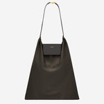 POCHETTE RIPIEGABILE IN RASO DI SETA E PELLE 862323 AAGFS1651 SAINT LAURENT 