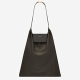 POCHETTE RIPIEGABILE IN RASO DI SETA E PELLE 862323 AAGFS1651 SAINT LAURENT 