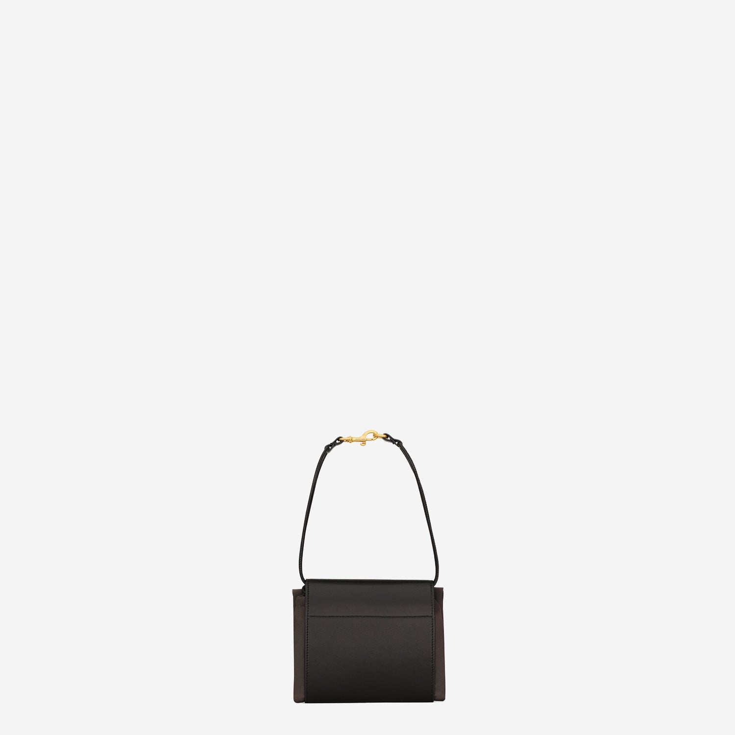 POCHETTE RIPIEGABILE IN RASO DI SETA E PELLE 862323 AAGFS1651 SAINT LAURENT 
