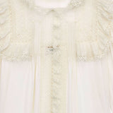 CAMICIA IN VOILE DI COTONE CON RICAMI IN PIZZO 862656 Y2L699601 SAINT LAURENT 
