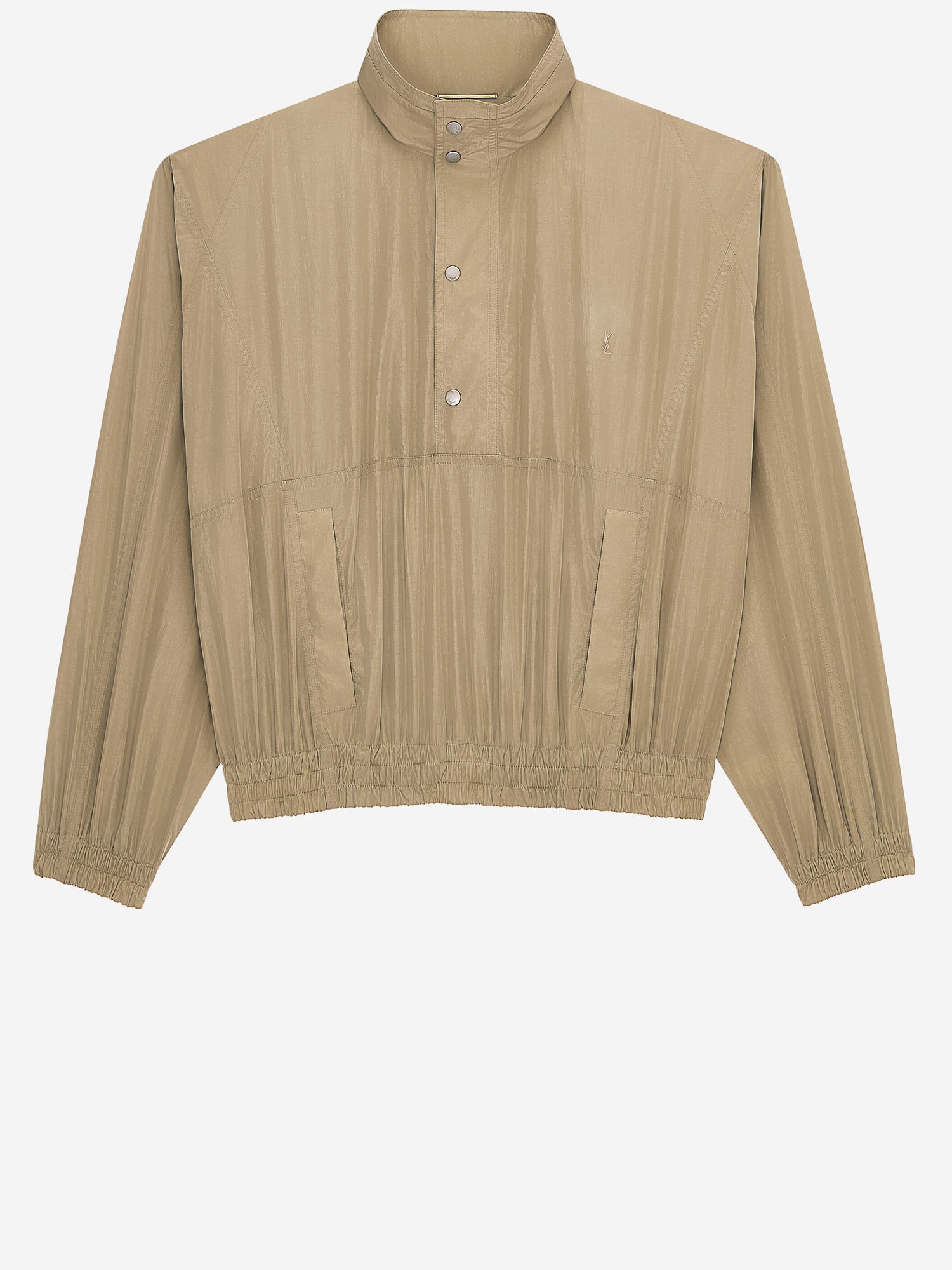 Giacca a vento in tela effetto stropicciato 863244 YZ9GH2576 SAINT LAURENT 