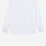 CAMICIA CON COLLO LAVALLIÈRE IN POPELINE DI COTONE 865302 Y1H489000 SAINT LAURENT 