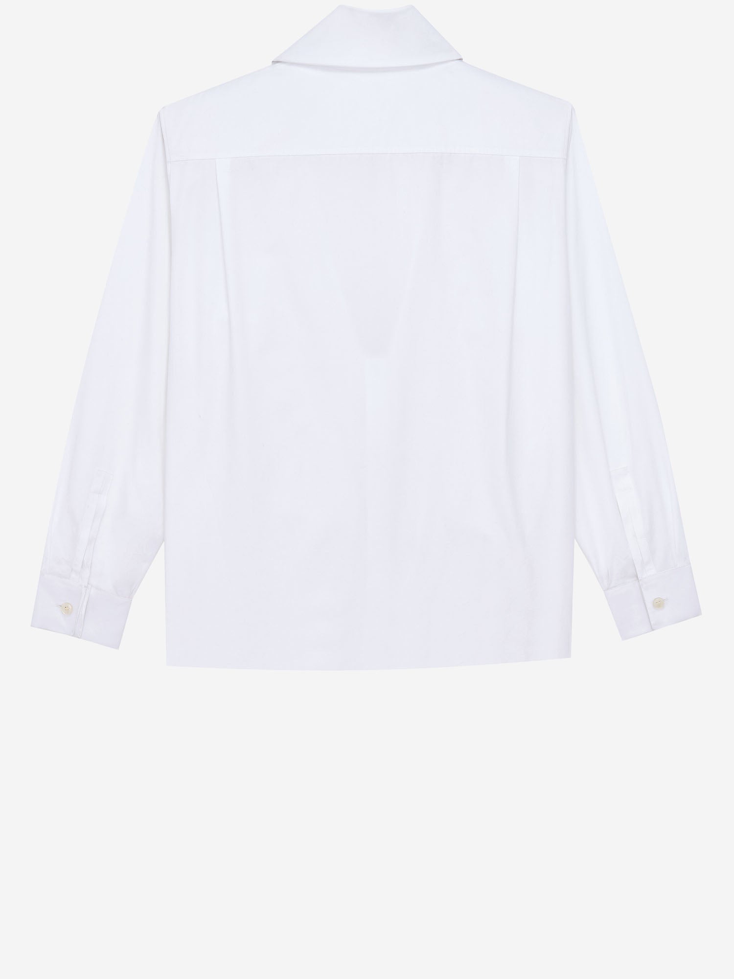 CAMICIA CON COLLO LAVALLIÈRE IN POPELINE DI COTONE 865302 Y1H489000 SAINT LAURENT 