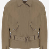 GIACCA CON CINTURA IN NYLON 866196 YZ9GH2576 SAINT LAURENT 