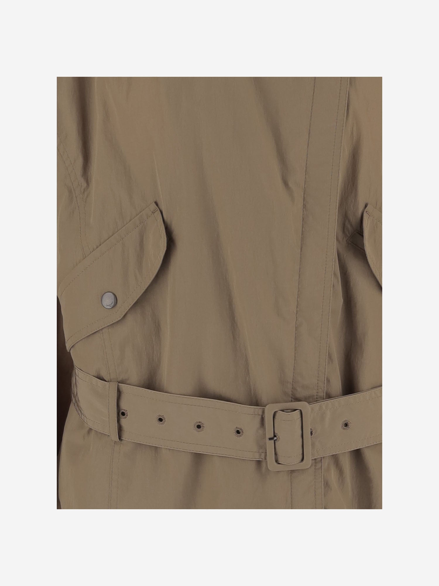 GIACCA CON CINTURA IN NYLON 866196 YZ9GH2576 SAINT LAURENT 