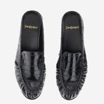 MULES LE LOAFER IN PELLE D'ANGUILLA 869742 0WXAF1000 SAINT LAURENT 