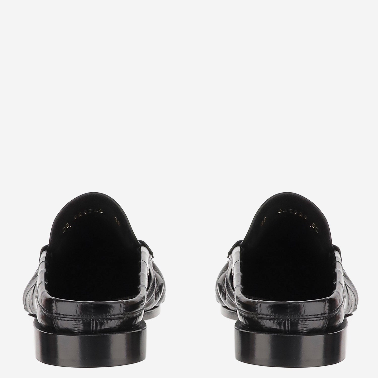MULES LE LOAFER IN PELLE D'ANGUILLA 869742 0WXAF1000 SAINT LAURENT 