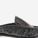 MULES LE LOAFER IN PELLE D'ANGUILLA 869742 0WXAF1000 SAINT LAURENT 
