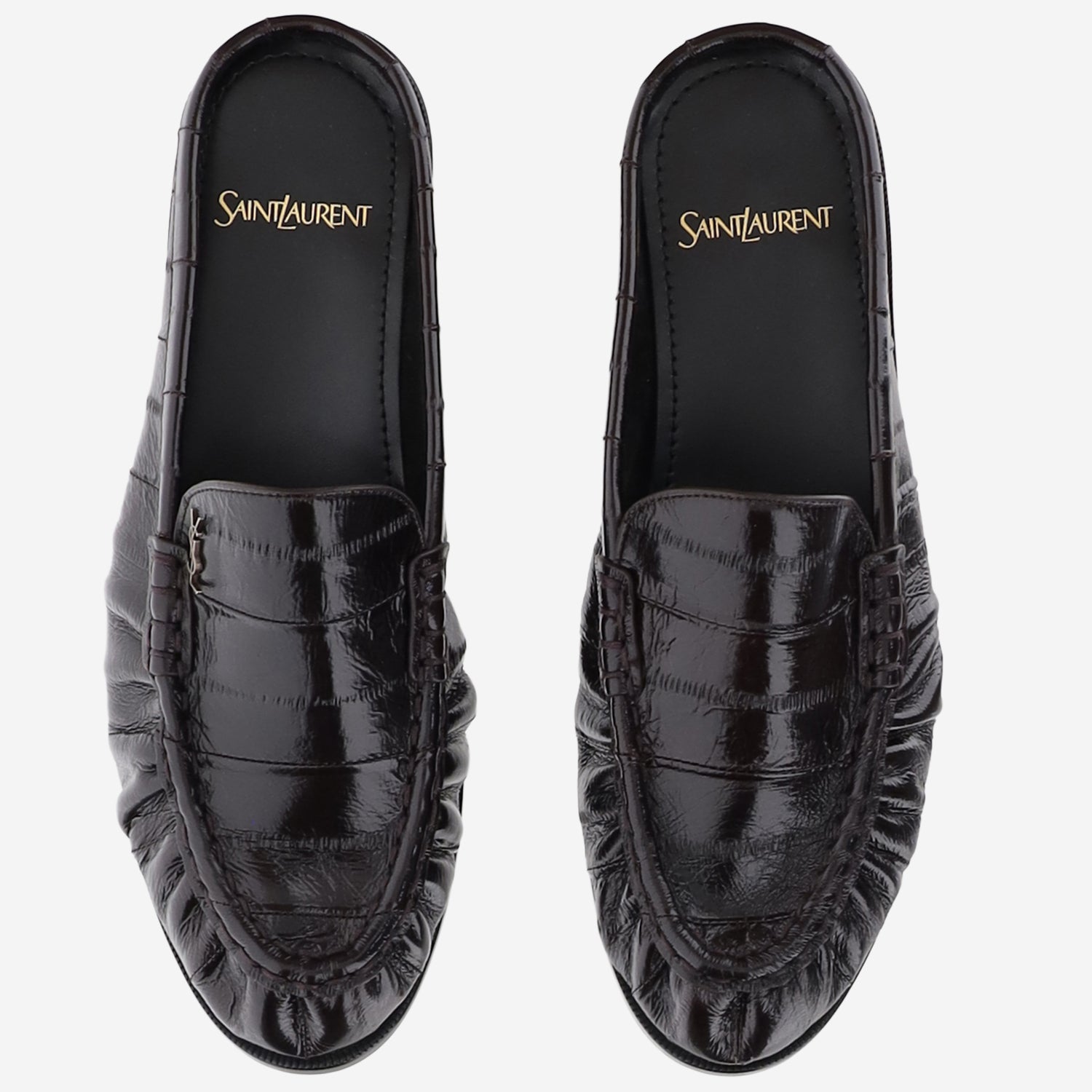 MULES LE LOAFER IN PELLE D'ANGUILLA 869742 0WXAF2013 SAINT LAURENT 