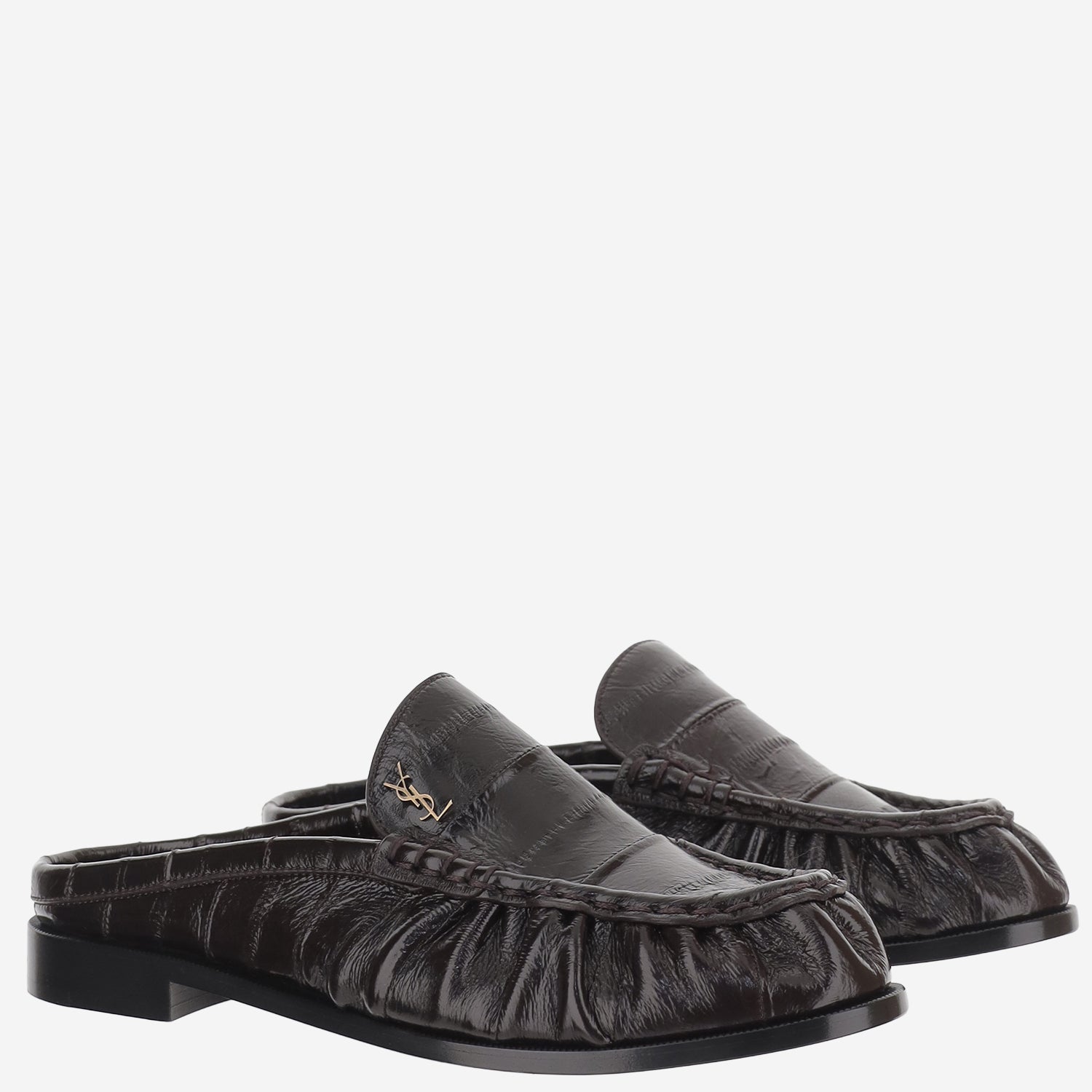 MULES LE LOAFER IN PELLE D'ANGUILLA 869742 0WXAF2013 SAINT LAURENT 