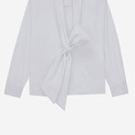 CAMICIA LAVALLIÈRE IN POPELINE DI COTONE 870726 Y1H489000 SAINT LAURENT 
