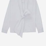 CAMICIA LAVALLIÈRE IN POPELINE DI COTONE 870726 Y1H489000 SAINT LAURENT 