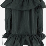 TOP IN SETA CON SCOLLO A BALZE 871287 Y1I023004 SAINT LAURENT 