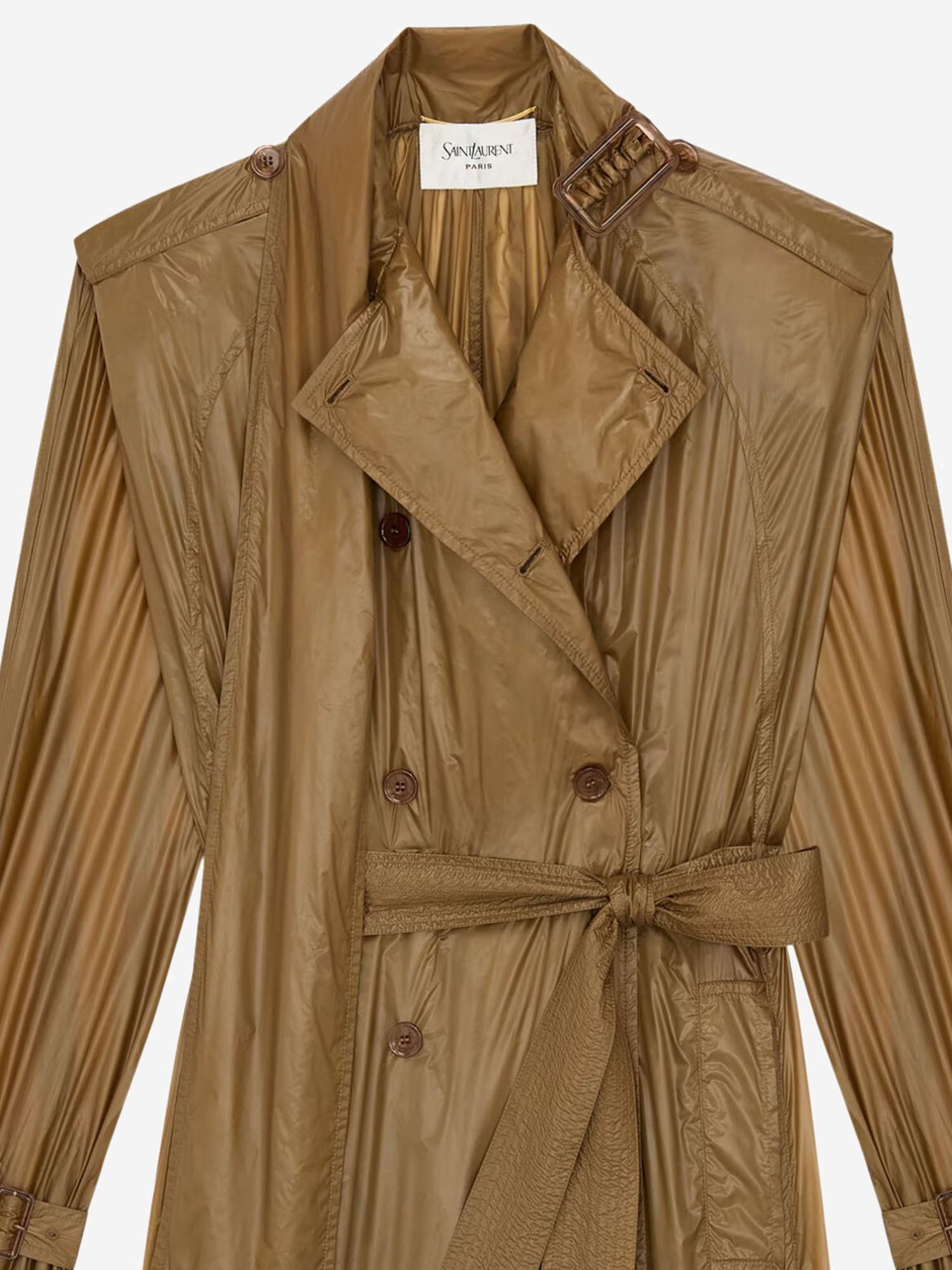 TRENCH IN NYON CON LAVALLIÈRE 873631 Y7J142601 SAINT LAURENT 