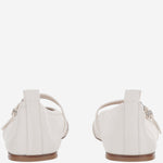 BALLERINE IN PELLE E PITONE SR4913P02 NAPPABIANCO6000PITONEROCCIA SARTORE 