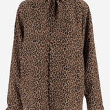 CAMICIA IN SETA CON MOTIVO ANIMALIER S26133F 0680 SASUPHI 
