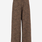 PANTALONI IN MISTO COTONE CON MOTIVO ANIMALIER S26307 0680 SASUPHI 