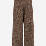 PANTALONI IN MISTO COTONE CON MOTIVO ANIMALIER S26307 0680 SASUPHI 