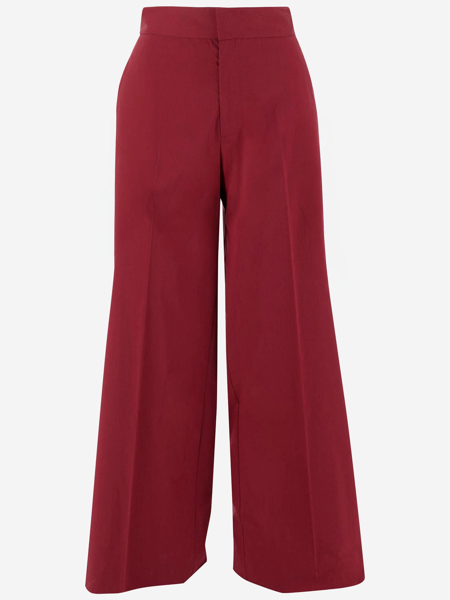 PANTALONI IN COTONE MISTO A GAMBA AMPIA S26315 0505 SASUPHI 