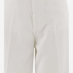 PANTALONI IN COTONE CON GAMBA AMPIA S26398 0100 SASUPHI 