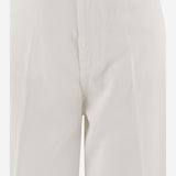 PANTALONI IN COTONE CON GAMBA AMPIA S26398 0100 SASUPHI 