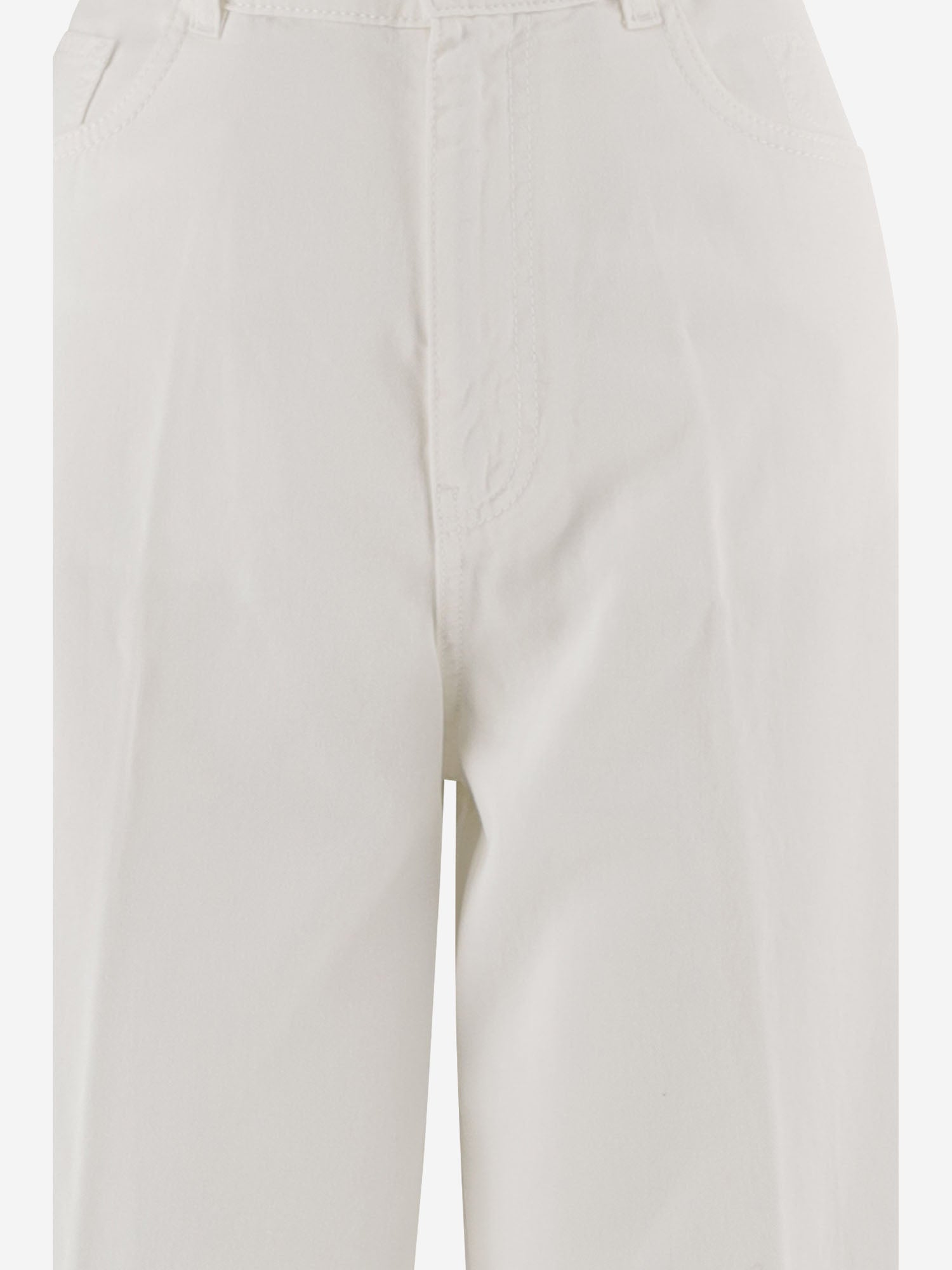 PANTALONI IN COTONE CON GAMBA AMPIA S26398 0100 SASUPHI 