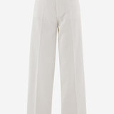 PANTALONI IN COTONE CON GAMBA AMPIA S26398 0100 SASUPHI 