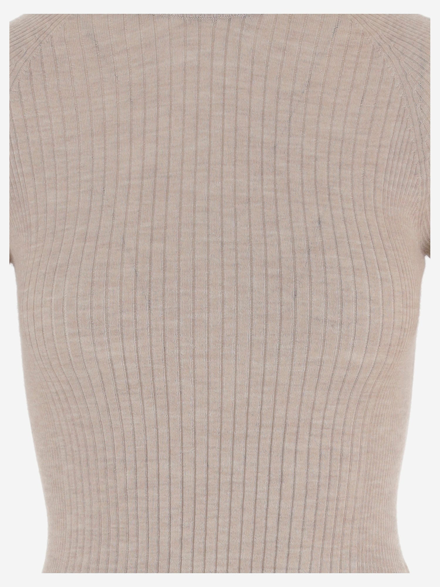 T-SHIRT a coste in misto cashmere S26670 0820 SASUPHI 