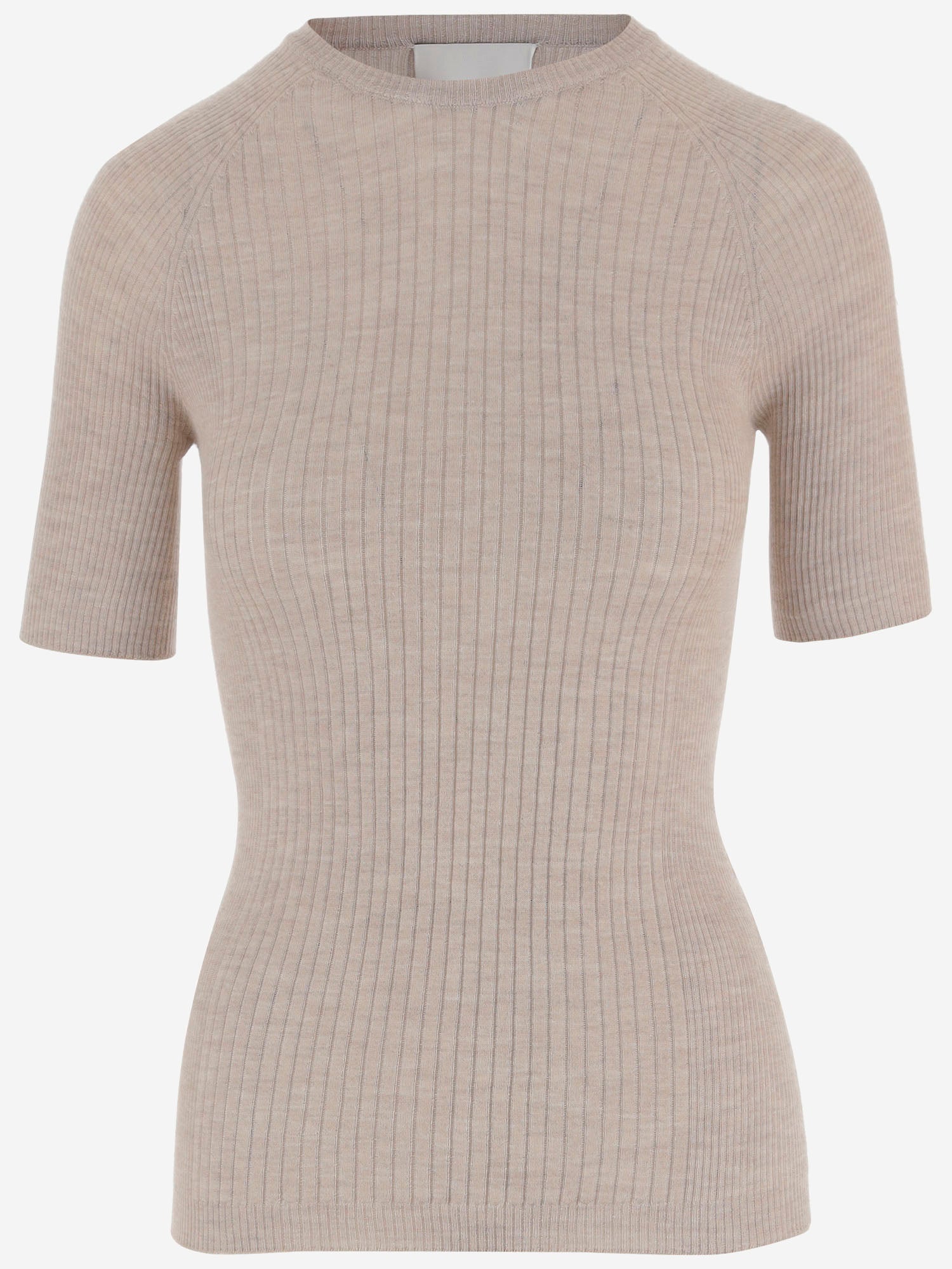 T-SHIRT a coste in misto cashmere S26670 0820 SASUPHI 